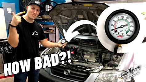 compression test 2004 honda crv|How to Perform a Compression Test on the Engine in a Honda C.